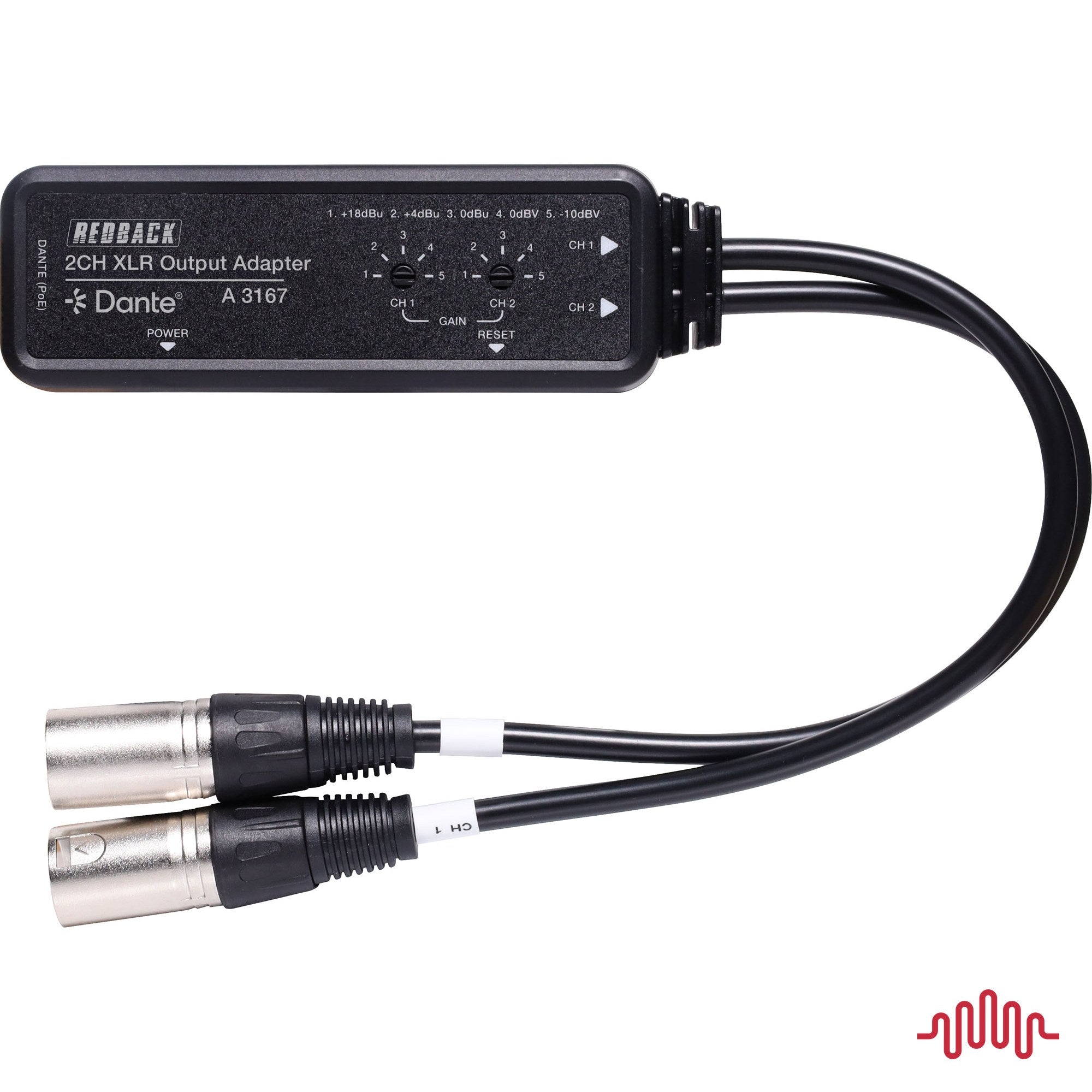 Redback A3167 Dante to XLR adapter — additional view