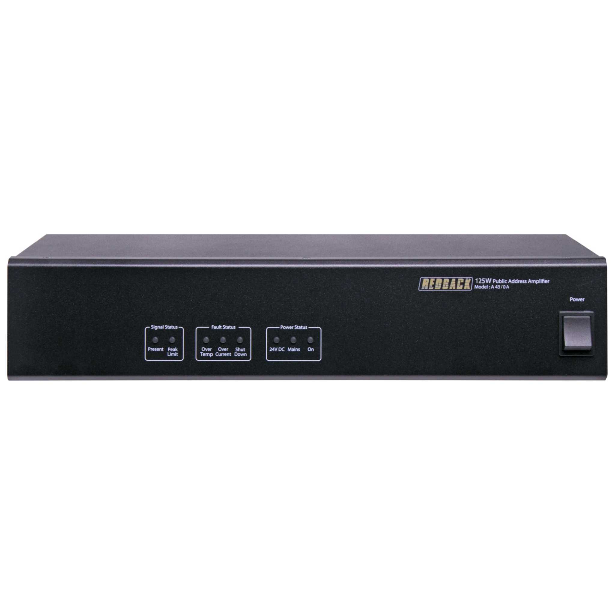 125W Redback Power Amp Front