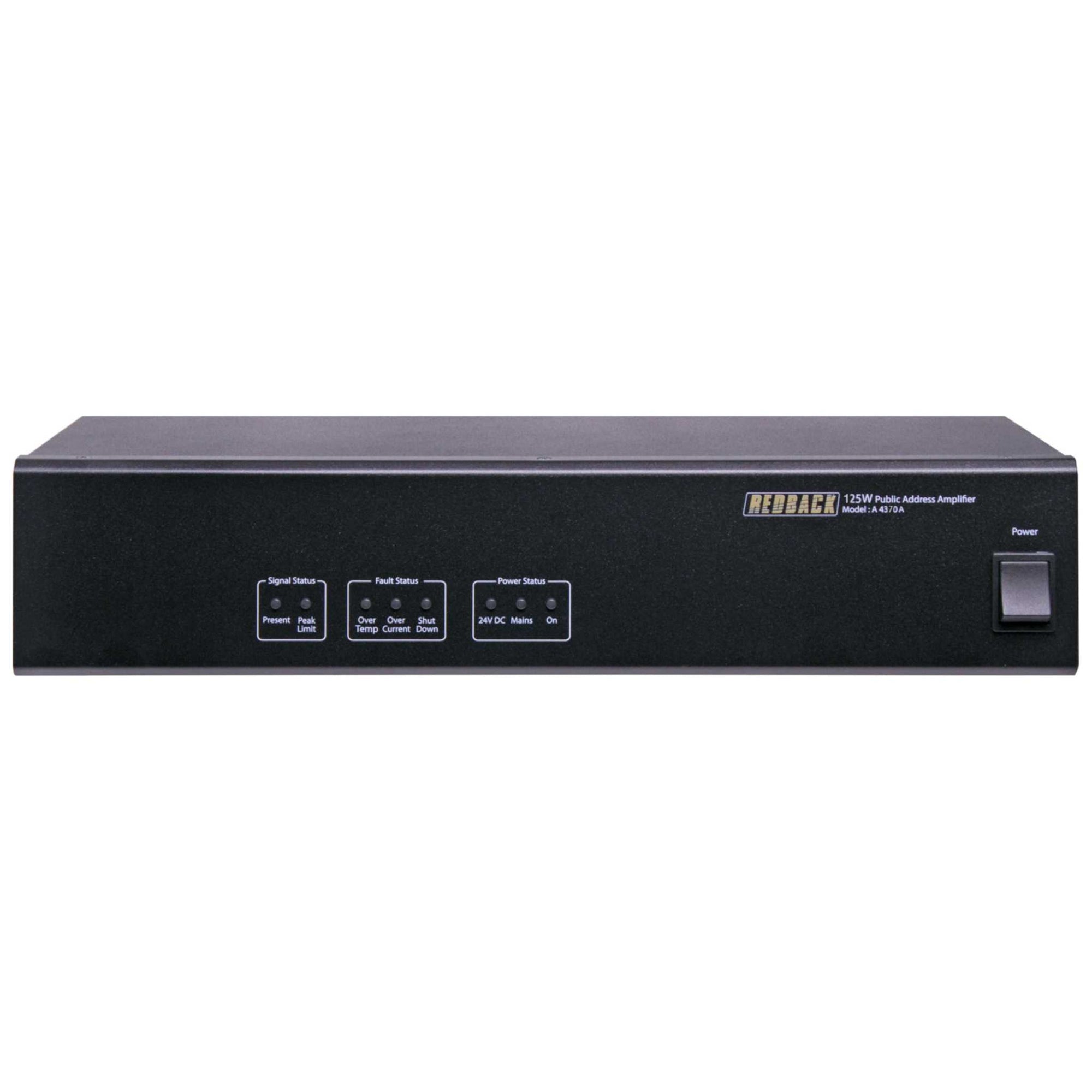 125W Redback Power Amp Front