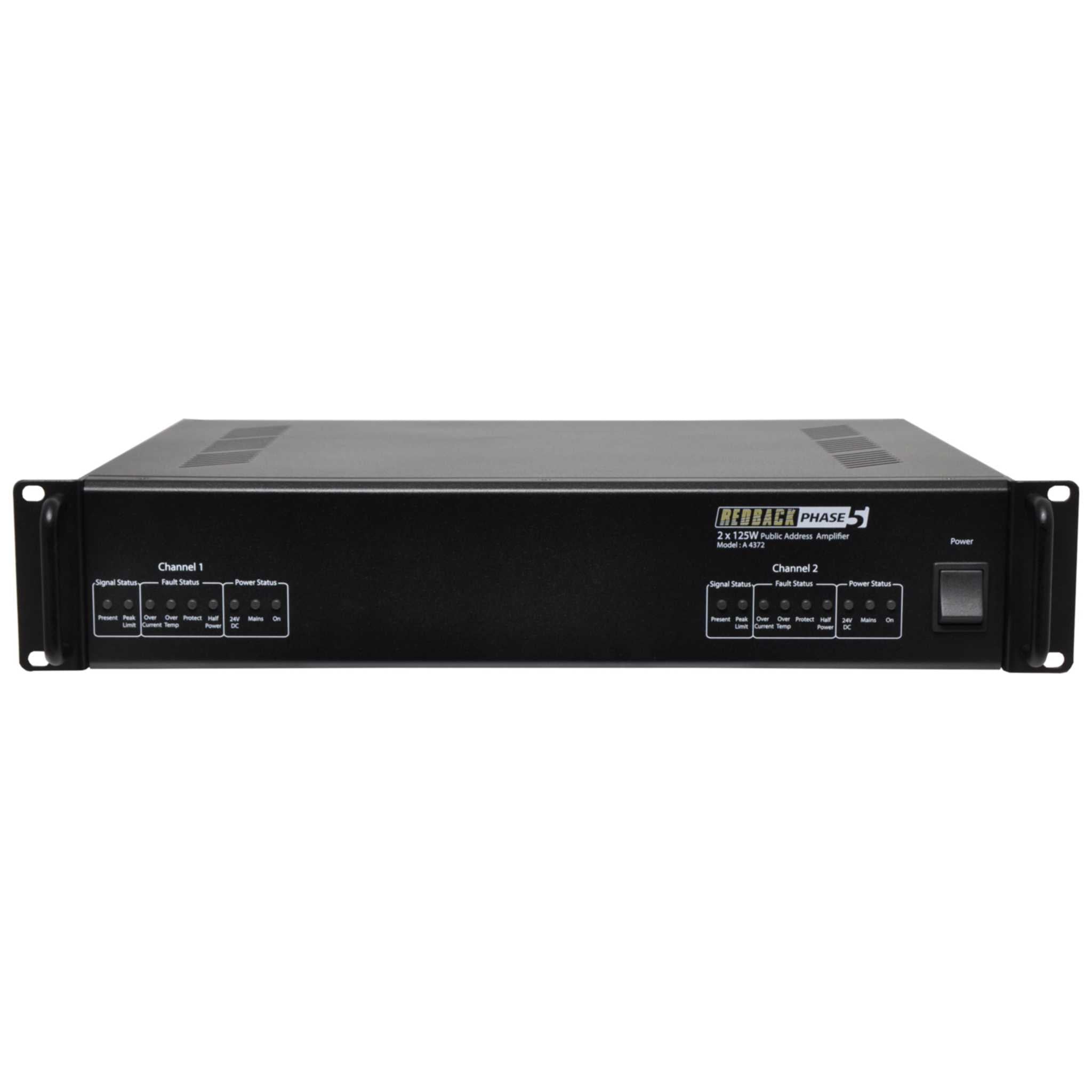 Redback Phase 5 Boost PA 2x125W Amplifier (4372)