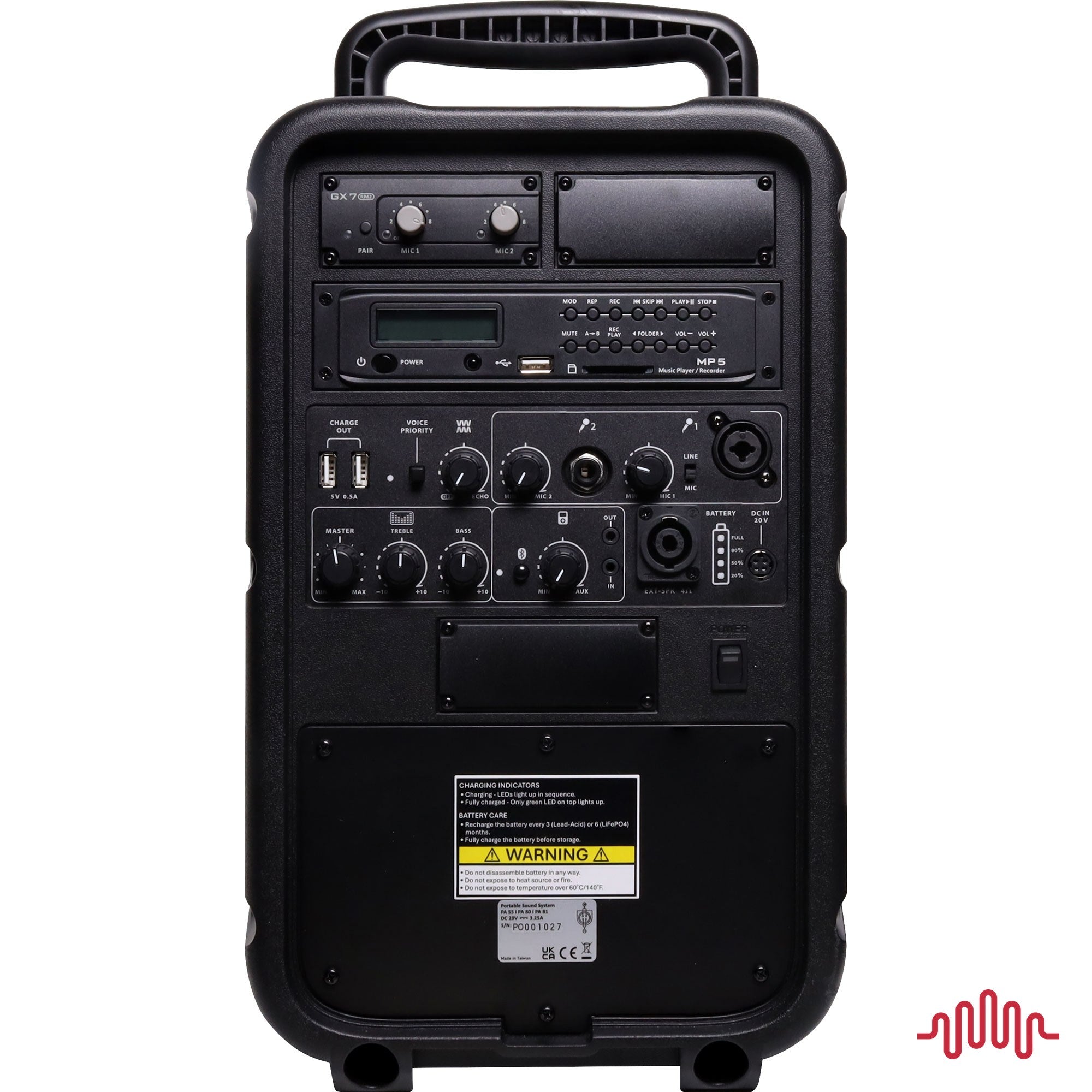 Okayo C7230 80W wireless DECT portable PA system — additional view
