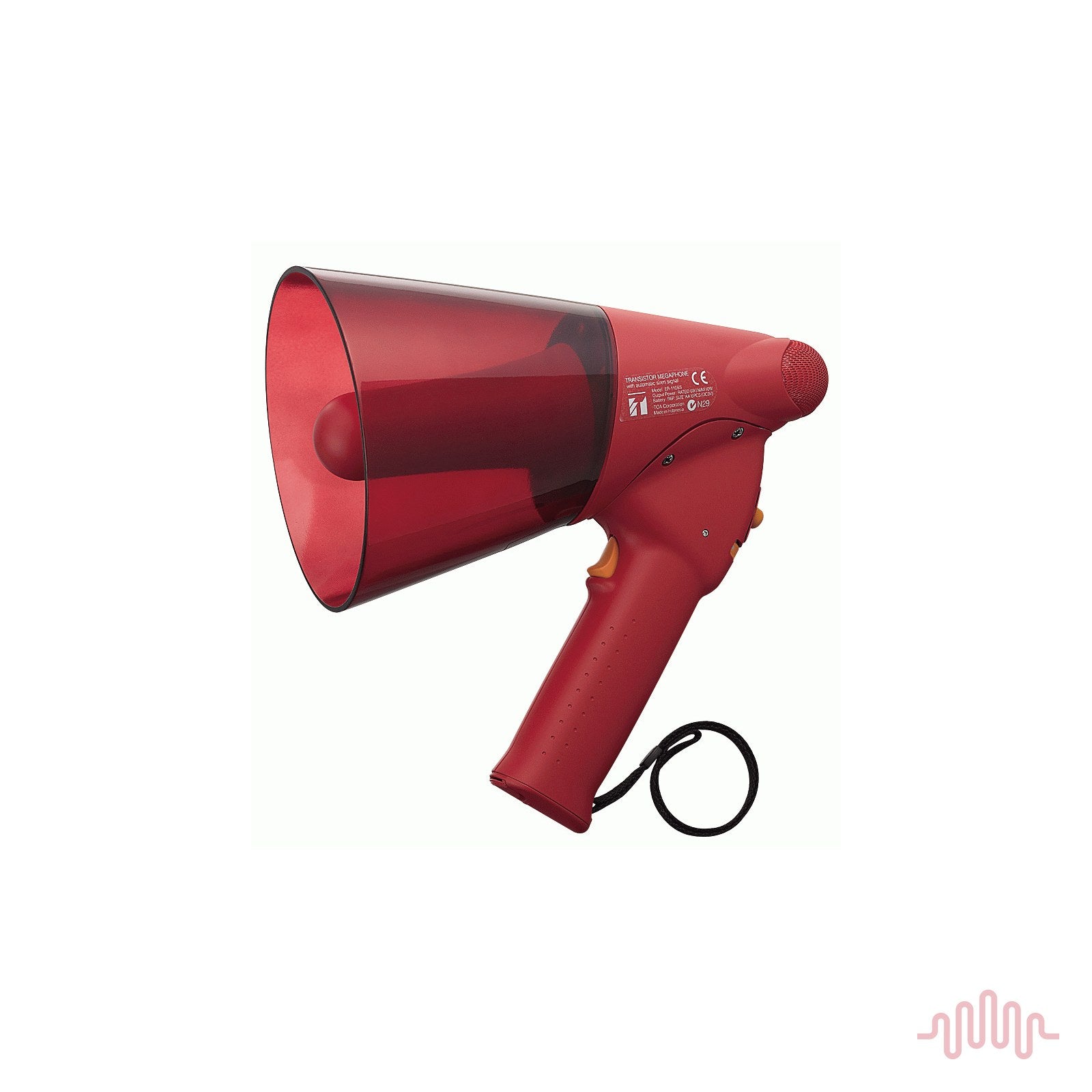 TOA ER-1206S 6W splashproof megaphone with siren red
