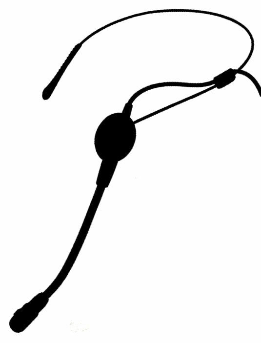 Mascot HM26PS lapel microphone with windscreen and clip