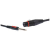 P0730 XLR Female To 6.35mm TS Plug