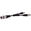 P0761 3 Pin XLR Y Adapter - Female To 2 X Male