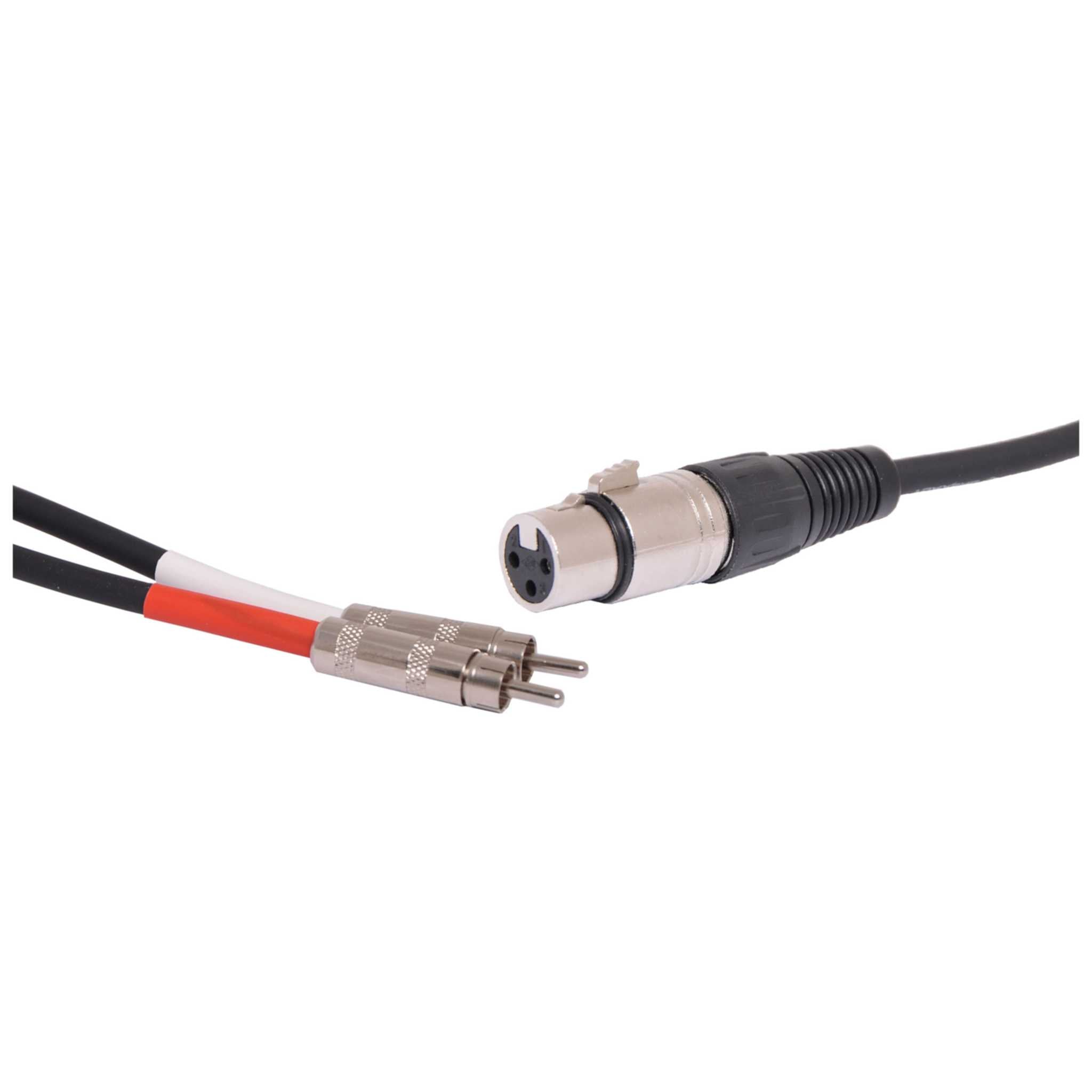 P0765 XLR Female To Dual RCA Plug