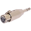 P0969 3 Pin Female XLR To 6.35mm TRS Plug Adapter