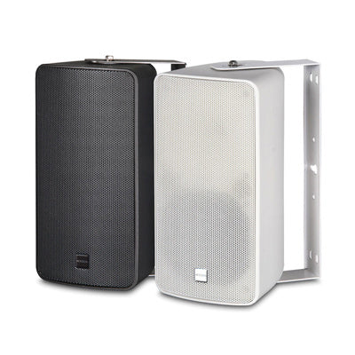 inDESIGN iD-BGM6 6in IP46 100V Installation Speaker — black, front view