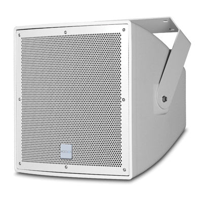 High SPL two-way inDESIGN 12 IP56 150W speaker for medium-long distance sound reinforcement, weather and UV resistant housing, featuring a 12-inch LF driver and 1-inch HF driver.